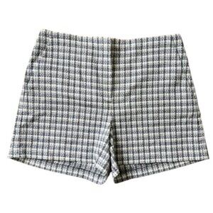 Loft Tweed Dressy Highwaisted Blue and White Textured Shorts EUC Size 6